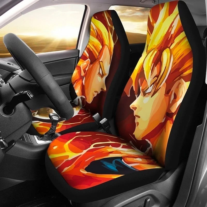 Super Saiyan Vegeta Vs Goku For Fan Gift Sku 2289 Car Seat Covers