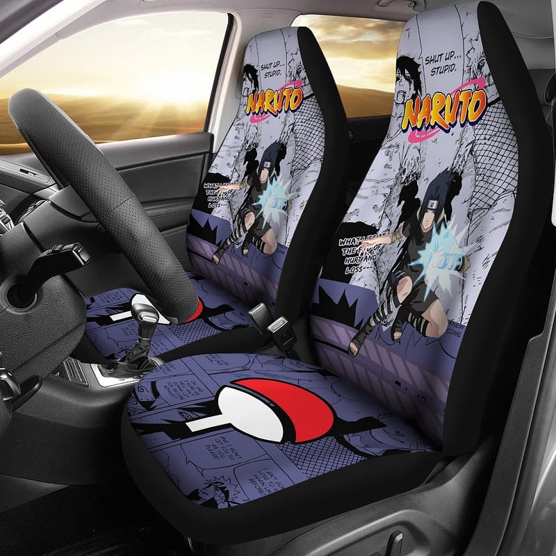 Uchiha Sasuke Car Seat Cover Fighting Naruto Anime Fan Sku 1516 Car Seat Covers