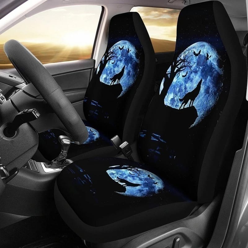 Wolf Howl Moonlight For Fan Gift Sku 2301 Car Seat Covers