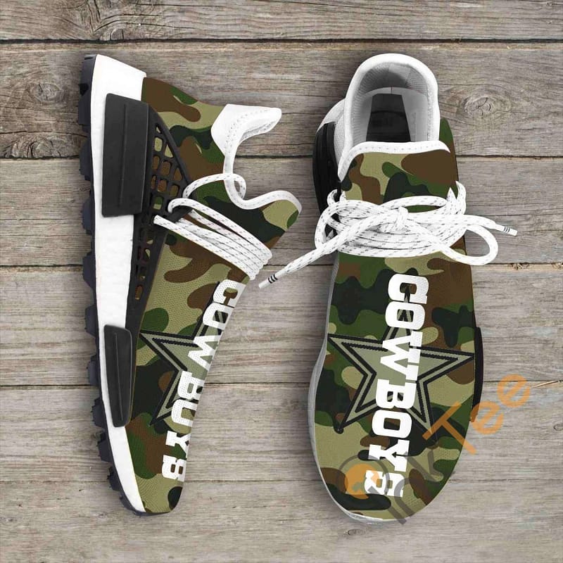 Camo Camouflage Dallas Cowboy Nfl NMD Human Shoes