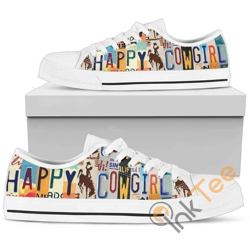 Happy Cowgirl Low Top Shoes