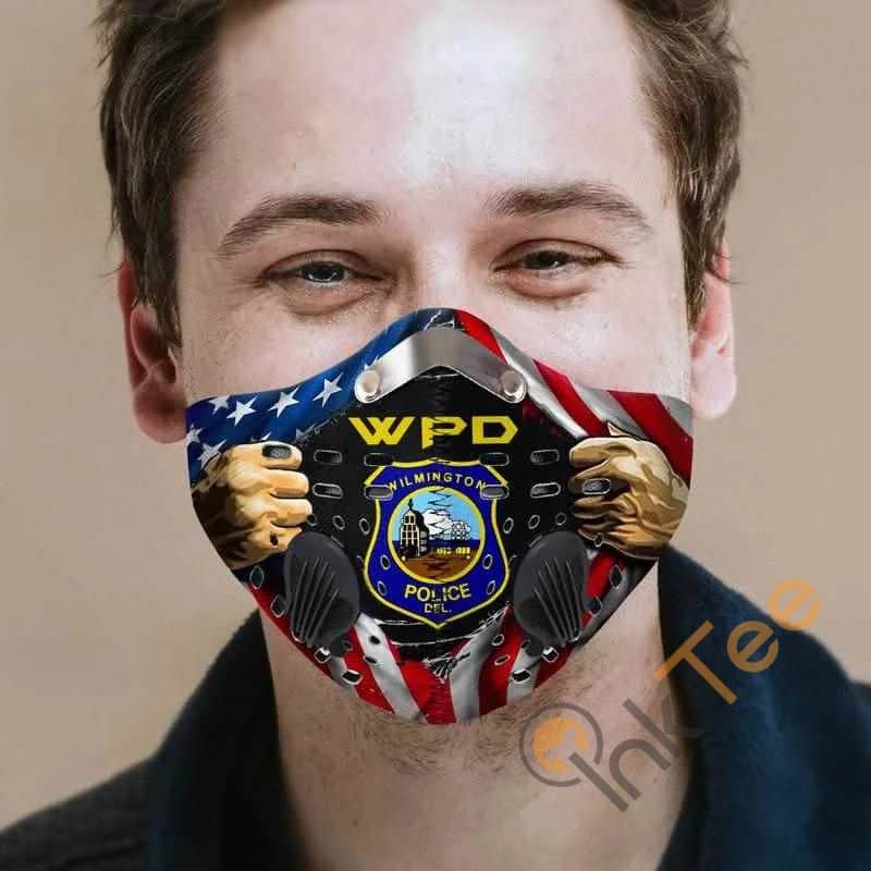 Wilmington Police Department Filter Activated Carbon Pm 2.5 Fm Face Mask