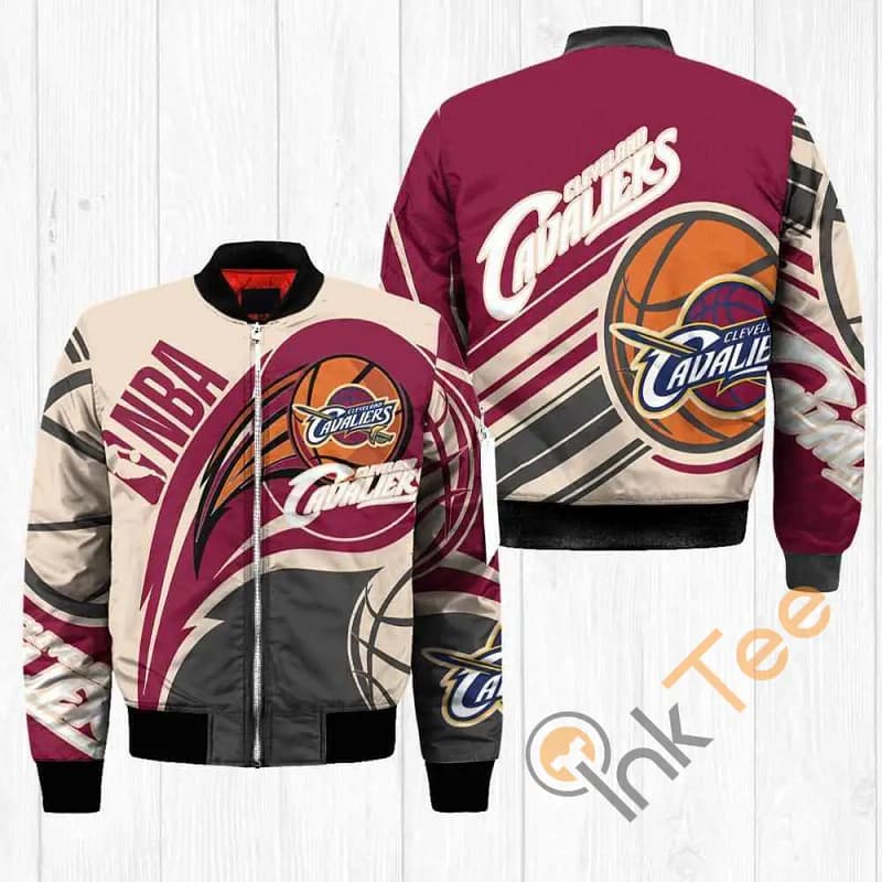 Cleveland Cavaliers NBA Balls  Apparel Best Christmas Gift For Fans Bomber Jacket