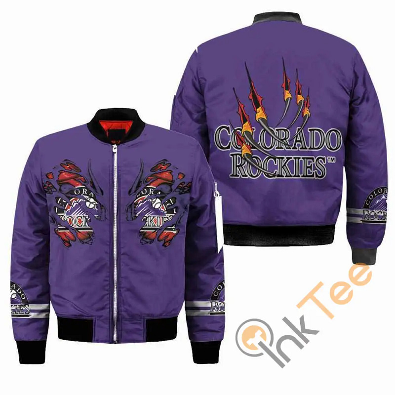 Colorado Rockies MLB Claws  Apparel Best Christmas Gift For Fans Bomber Jacket