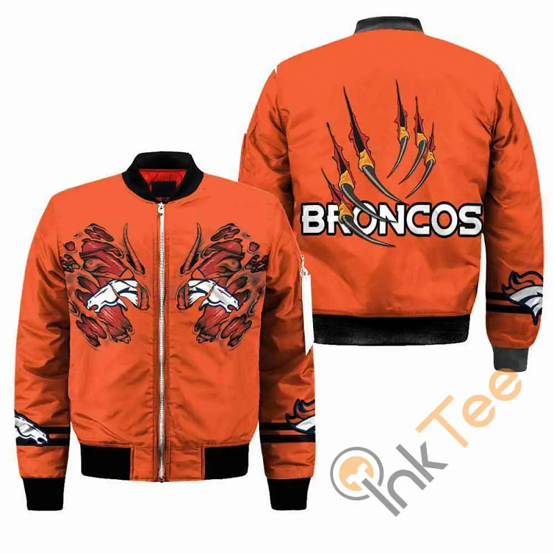 Denver Broncos NFL Claws  Apparel Best Christmas Gift For Fans Bomber Jacket