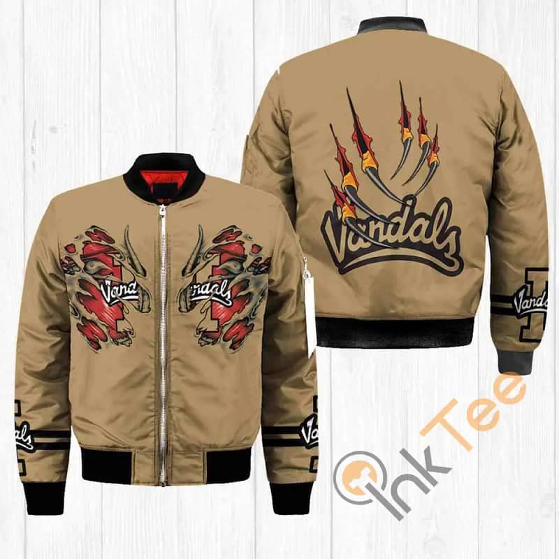 Idaho Vandals NCAA Claws  Apparel Best Christmas Gift For Fans Bomber Jacket