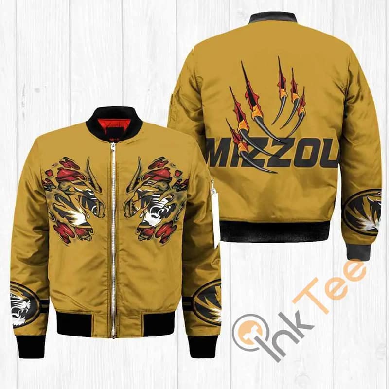 Missouri Tigers NCAA Claws  Apparel Best Christmas Gift For Fans Bomber Jacket