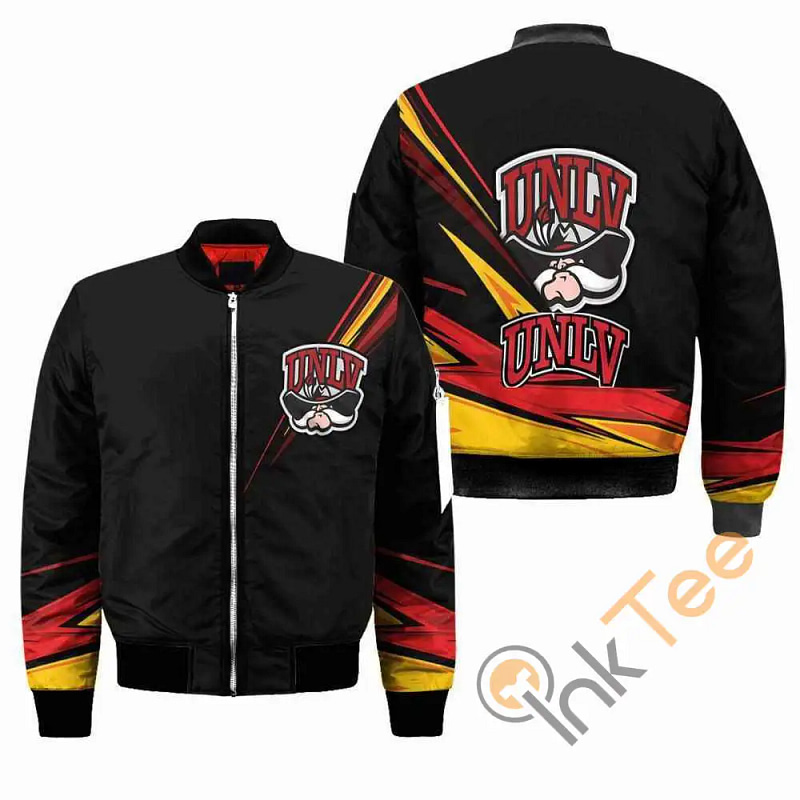 UNLV Rebels NCAA Black  Apparel Best Christmas Gift For Fans Bomber Jacket