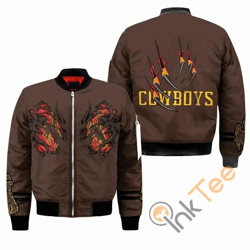 Wyoming Cowboys NCAA Claws  Apparel Best Christmas Gift For Fans Bomber Jacket