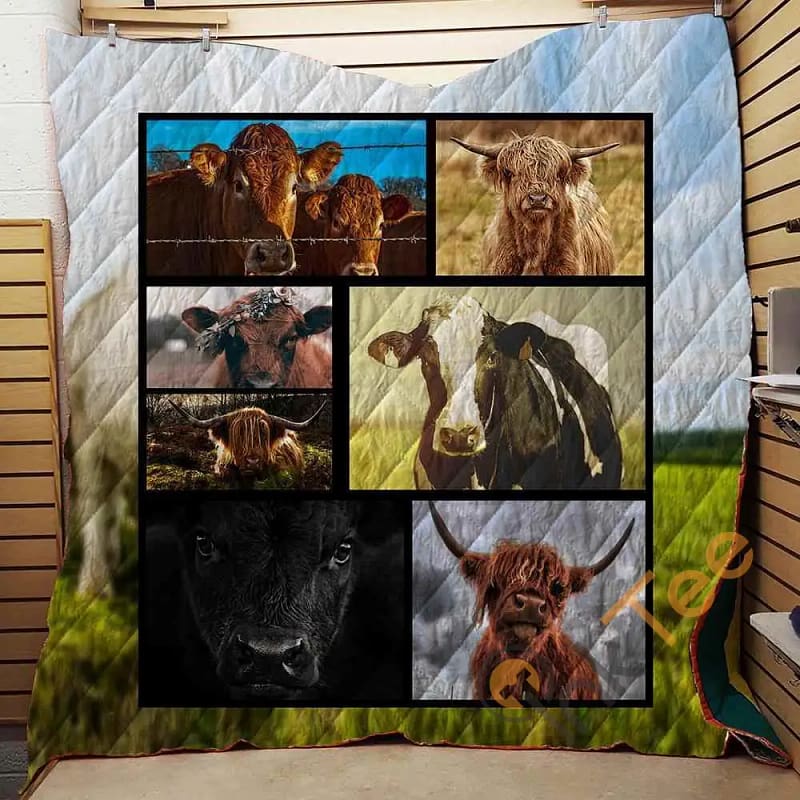Farmer Cow Style 3D  Blanket TH1707 Quilt