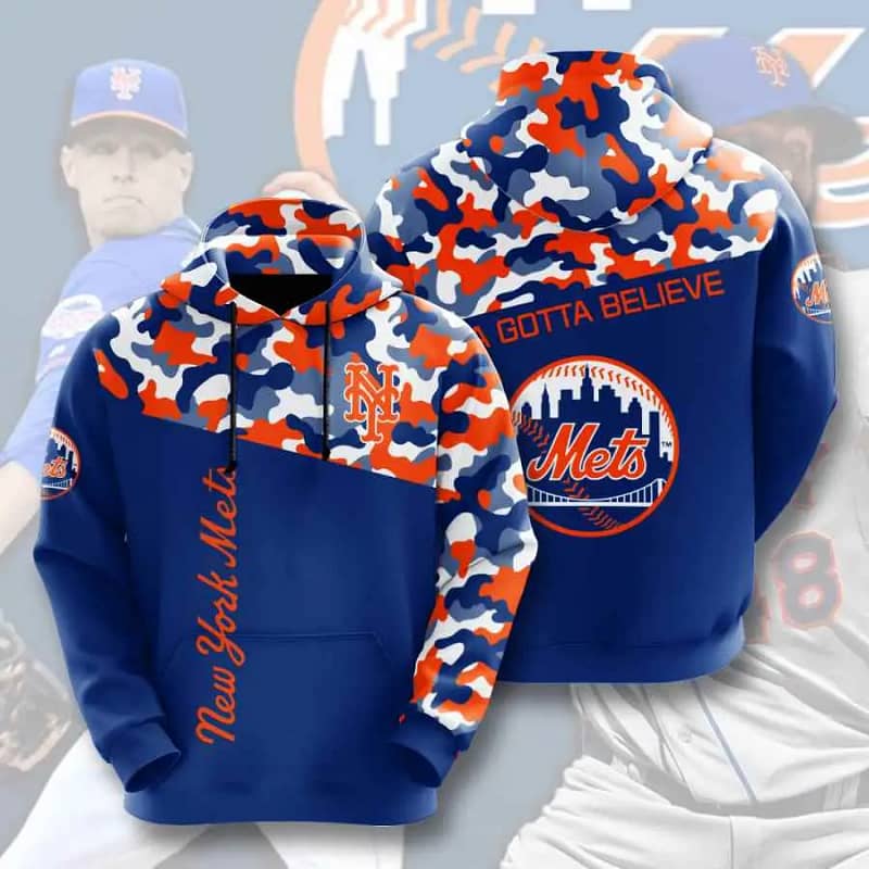 Sports Baseball Mlb New York Mets Usa 242 Hoodie 3D