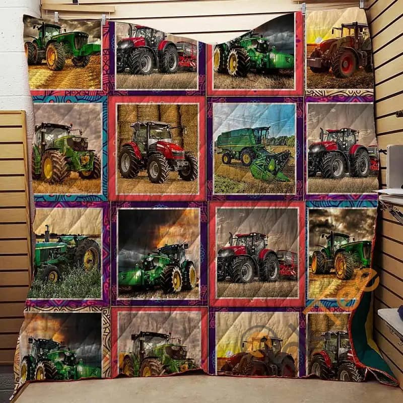 Tractor Best Friends Of Farmer  Blanket TH1707 Quilt