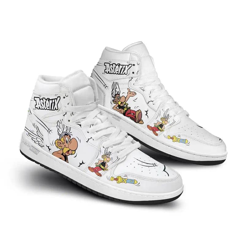 Asterix Super Heroes For Movie Fans - Custom Anime Sneaker For Men And Women Air Jordan Shoes