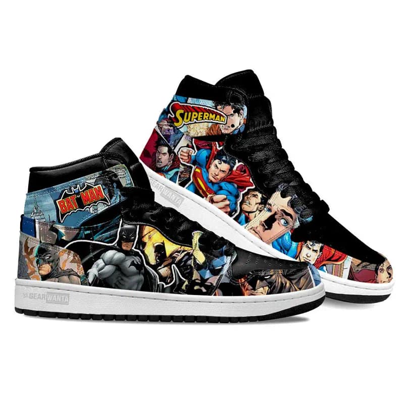Justice League Batman X Superman Super Heroes For Movie Fans - Custom Anime Sneaker For Men And Women Air Jordan Shoes