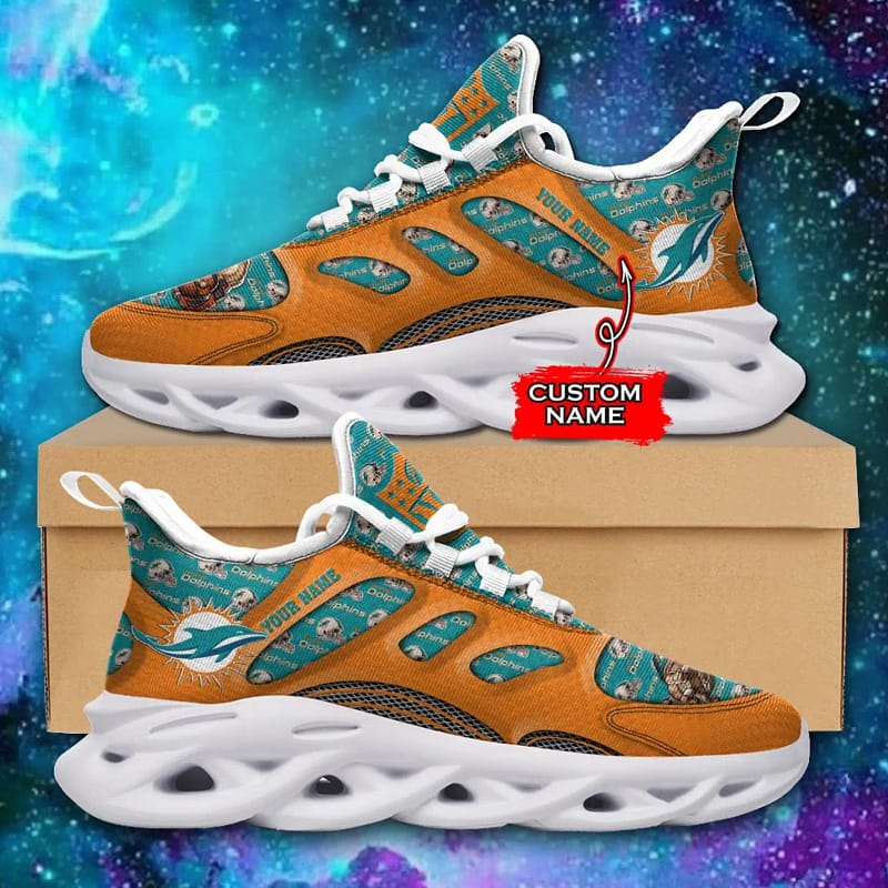 Miami Dolphins Nfl Max Soul Sneaker Shoes