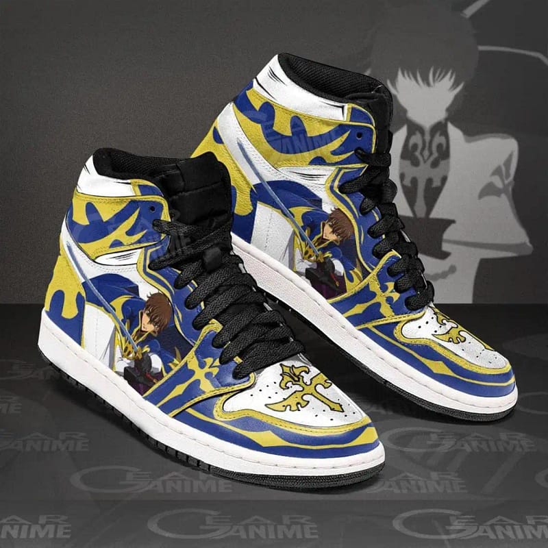 Suzaku Kururugi Code Geass For Anime Fans - Custom Anime Sneaker For Men And Women Air Jordan Shoes