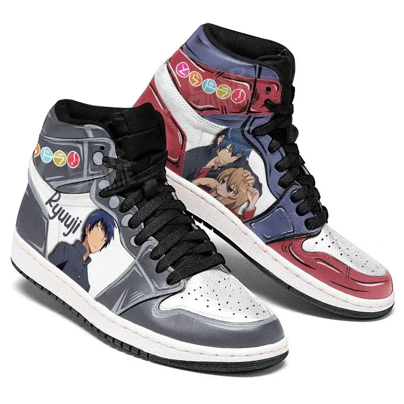 Toradora Takasu Ryuuji And Aisaka Taiga For Anime Fans - Custom Anime Sneaker For Men And Women Air Jordan Shoes