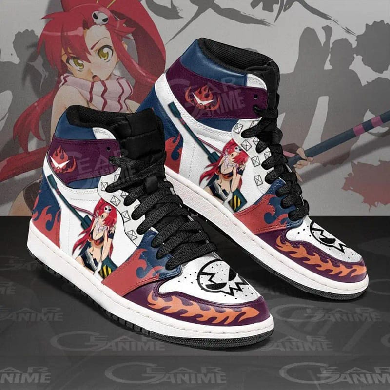 Yoko Littner Gurren Lagann For Anime Fans - Custom Anime Sneaker For Men And Women Air Jordan Shoes