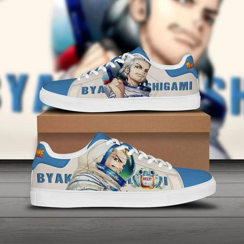 Byakuya Ishigami Custom Dr. Stone Anime Stan Smith Shoes