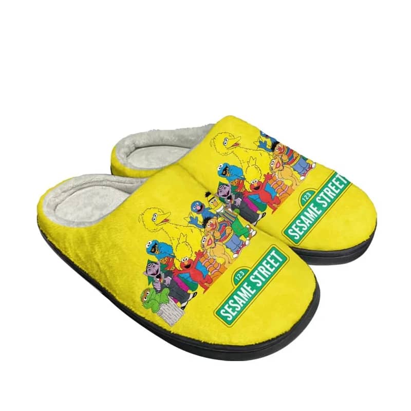 Cartoon Sesame Street Comics Elmo Shoes Slippers