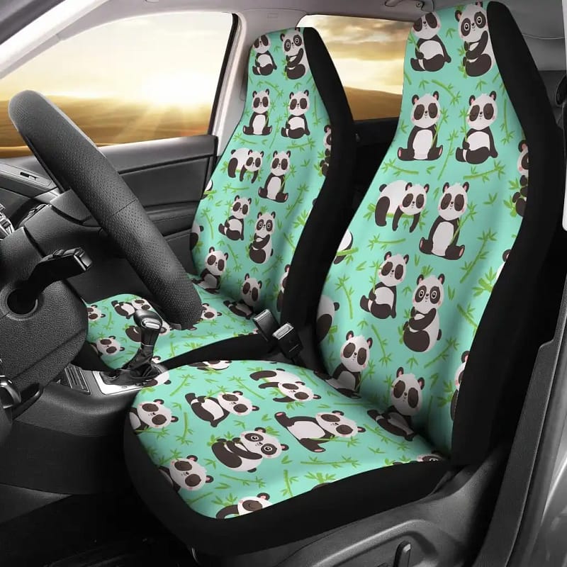 Panda Universal Front Car Seat Covers