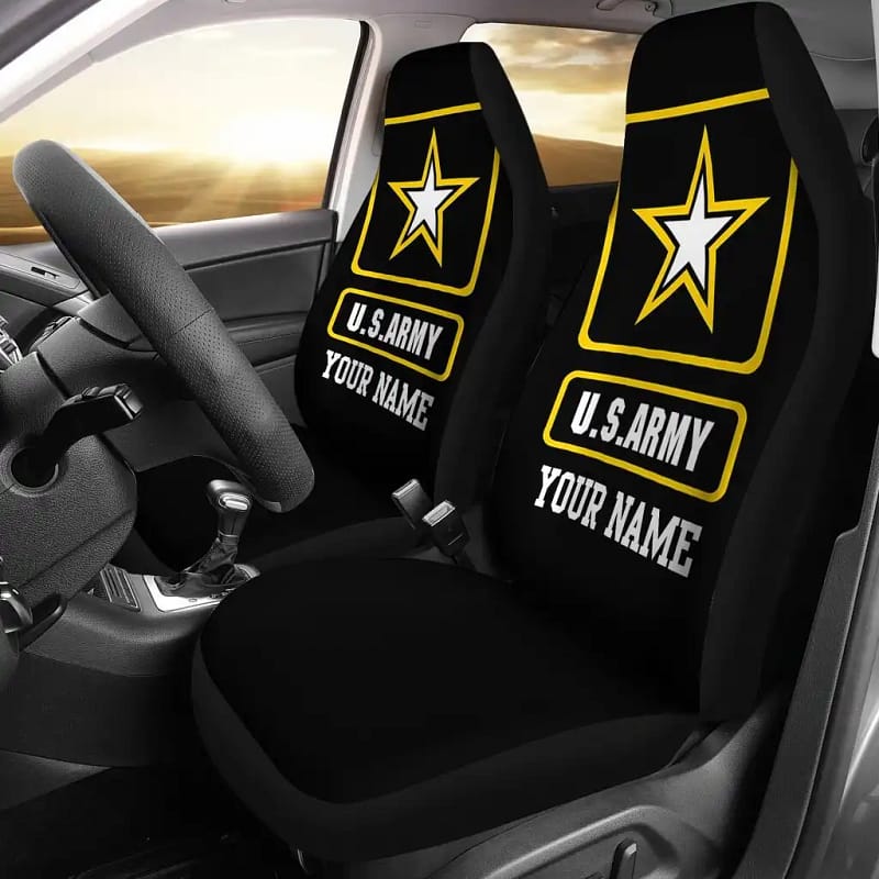 Us Army Camo Veteran Marines Military Front Car Seat Covers