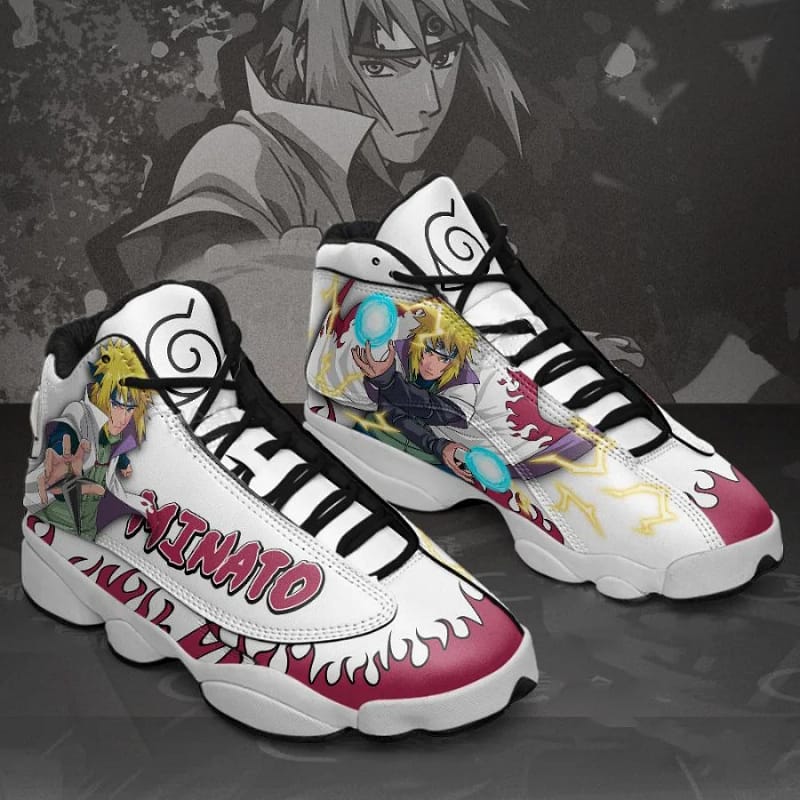 Minato Custom Anime Naruto Air Jordan Shoes