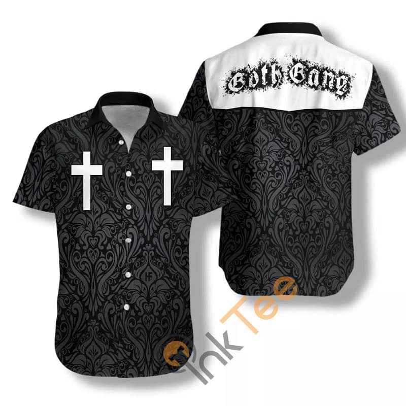 Goth Gang Cross N813 Hawaiian shirts