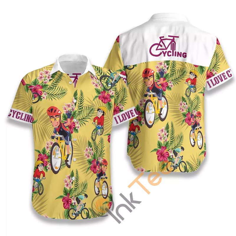 I Love Cycling N498 Hawaiian shirts