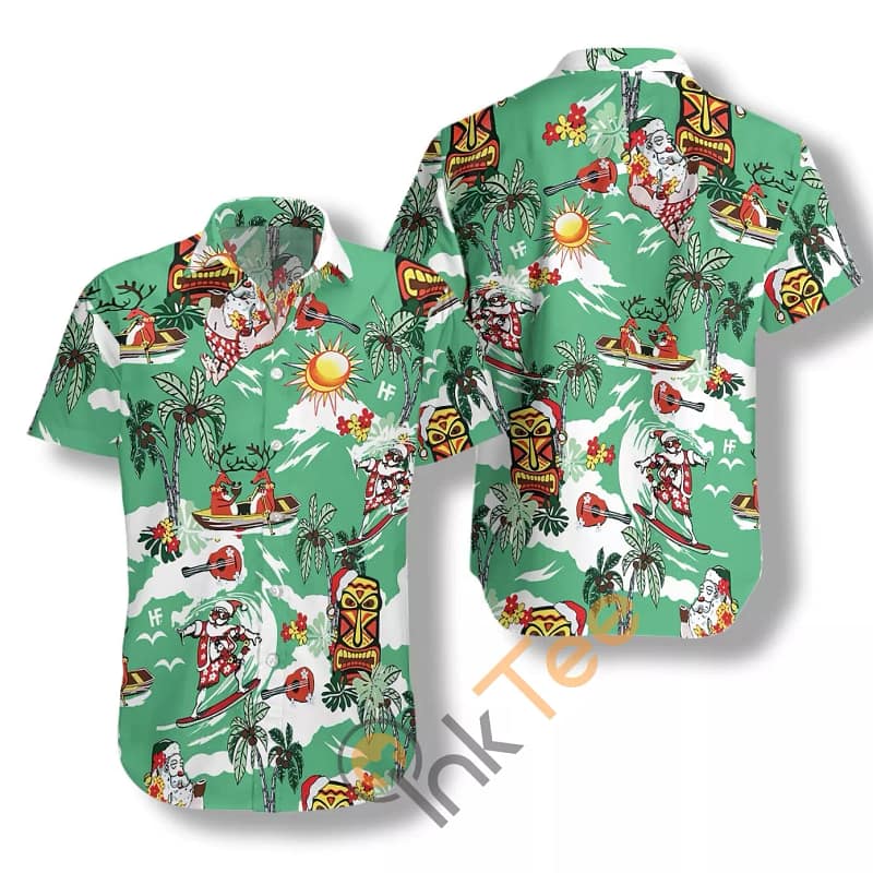 Merry Christmas Santa Claus 10 N827 Hawaiian shirts