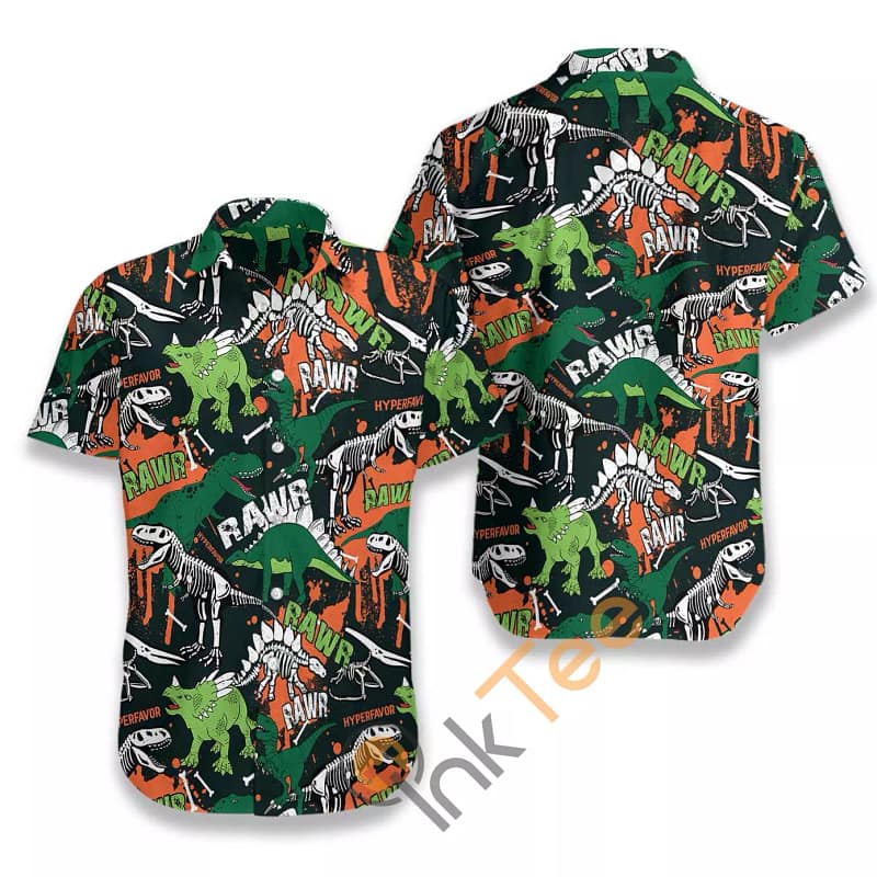 Rawr Dinosaur N487 Hawaiian shirts