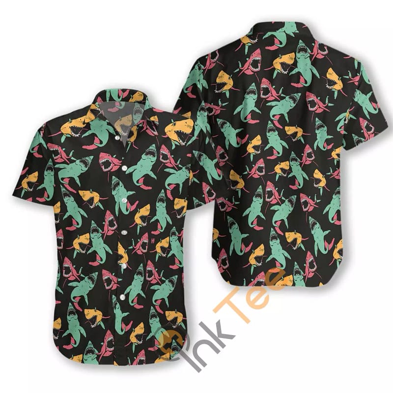 Shark Pattern N546 Hawaiian shirts