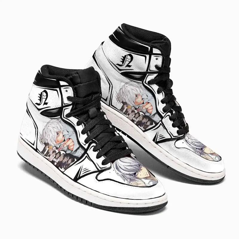 Death Note Nate River Near Custom Anime Air Jordan Shoes