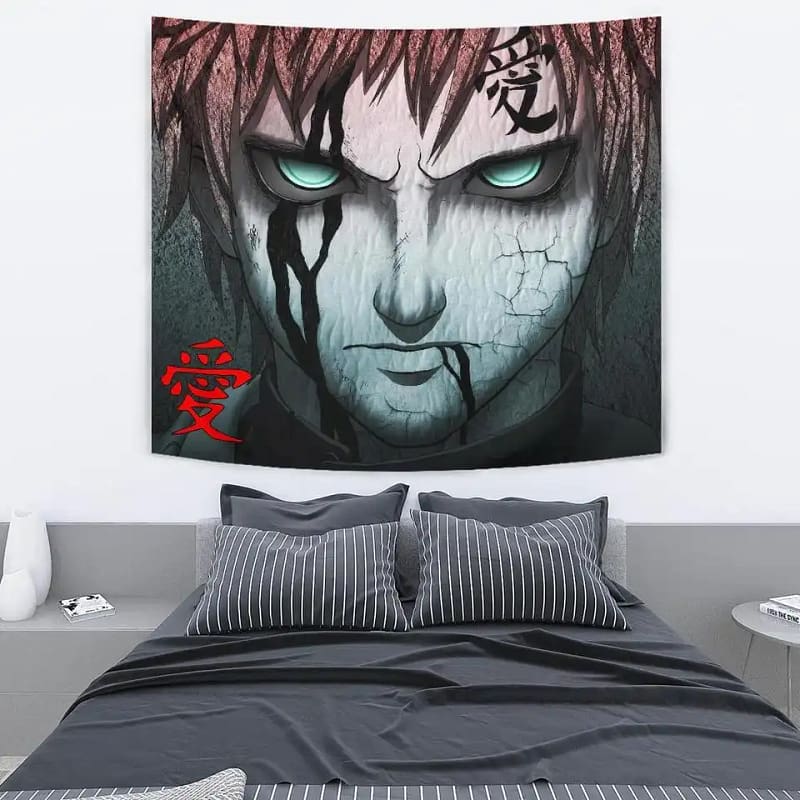 Gaara For Naruto Anime Fan Gift Wall Decor Tapestry