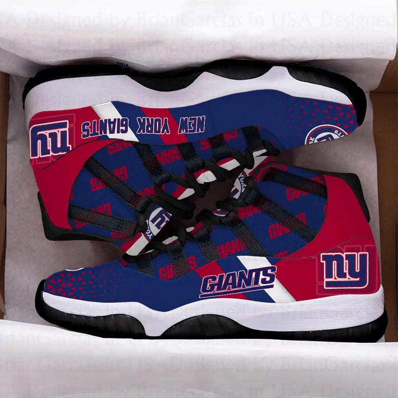 New York Giants Custom Air Jordan 11 Sneakers