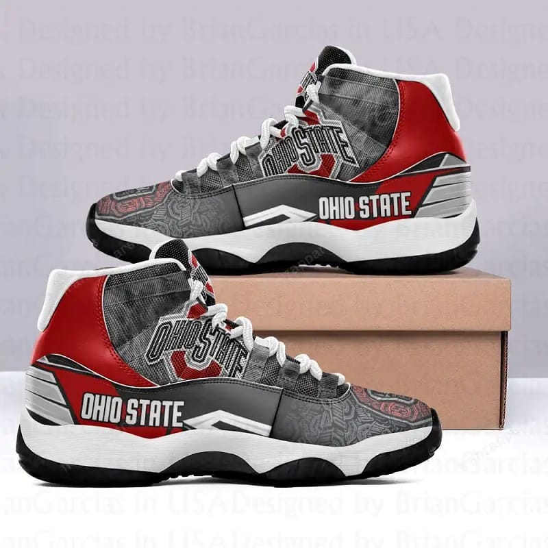 Ohio State Buckeyes Personalized Custom Air Jordan 11 Sneakers