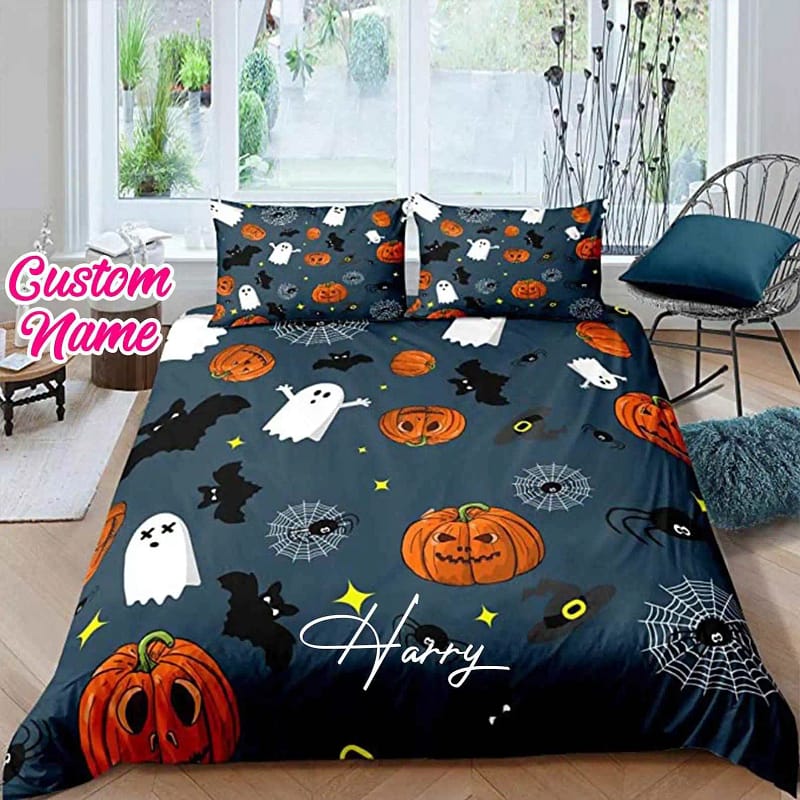 Personalized Halloween Perfect Idea Gifts Quilt Bedding Sets