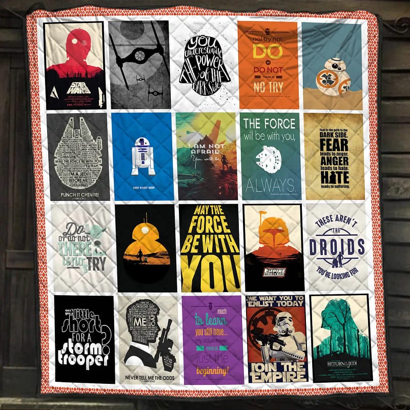 Star Wars Characters Quotes Darth Vader Blanket May The Force Be With You Gift For Lovers Quilt