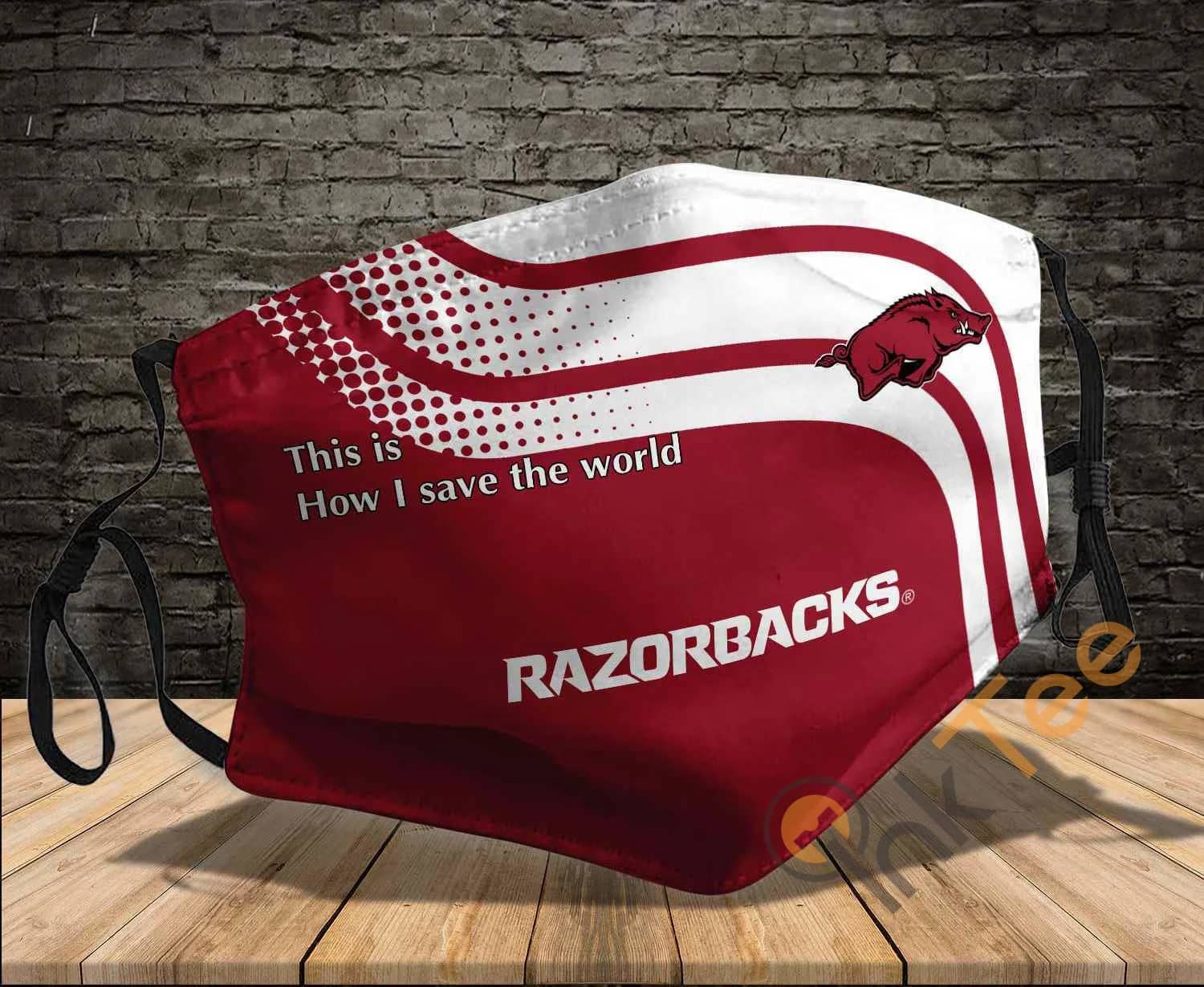 Arkansas Razorbacks Save The World Sku 1102 Amazon Best Selling Face Mask