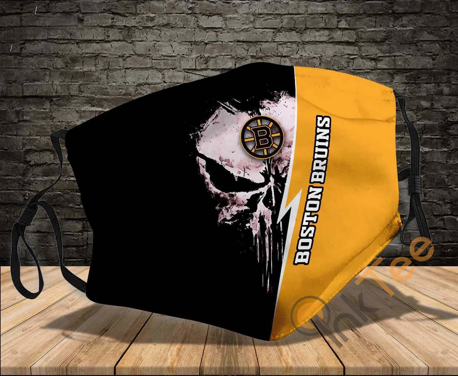 Boston Bruins Punisher Sku 98 Amazon Best Selling Face Mask