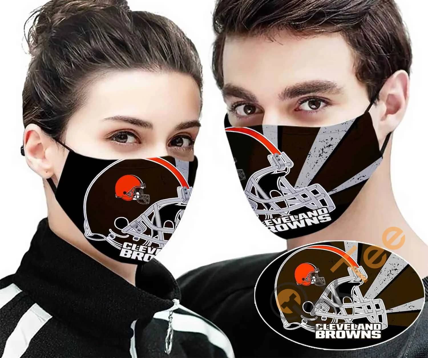 Cleveland Browns 3D Sku 2324 Amazon Best Selling Face Mask