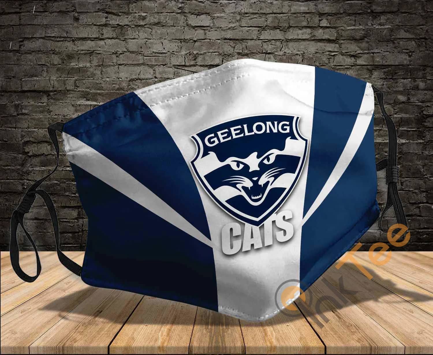 Geelong Cats Sku 1558 Amazon Best Selling Face Mask