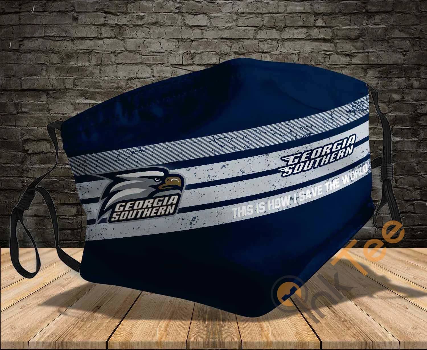 Georgia Southern Eagles Save The World Sku 838 Amazon Best Selling Face Mask