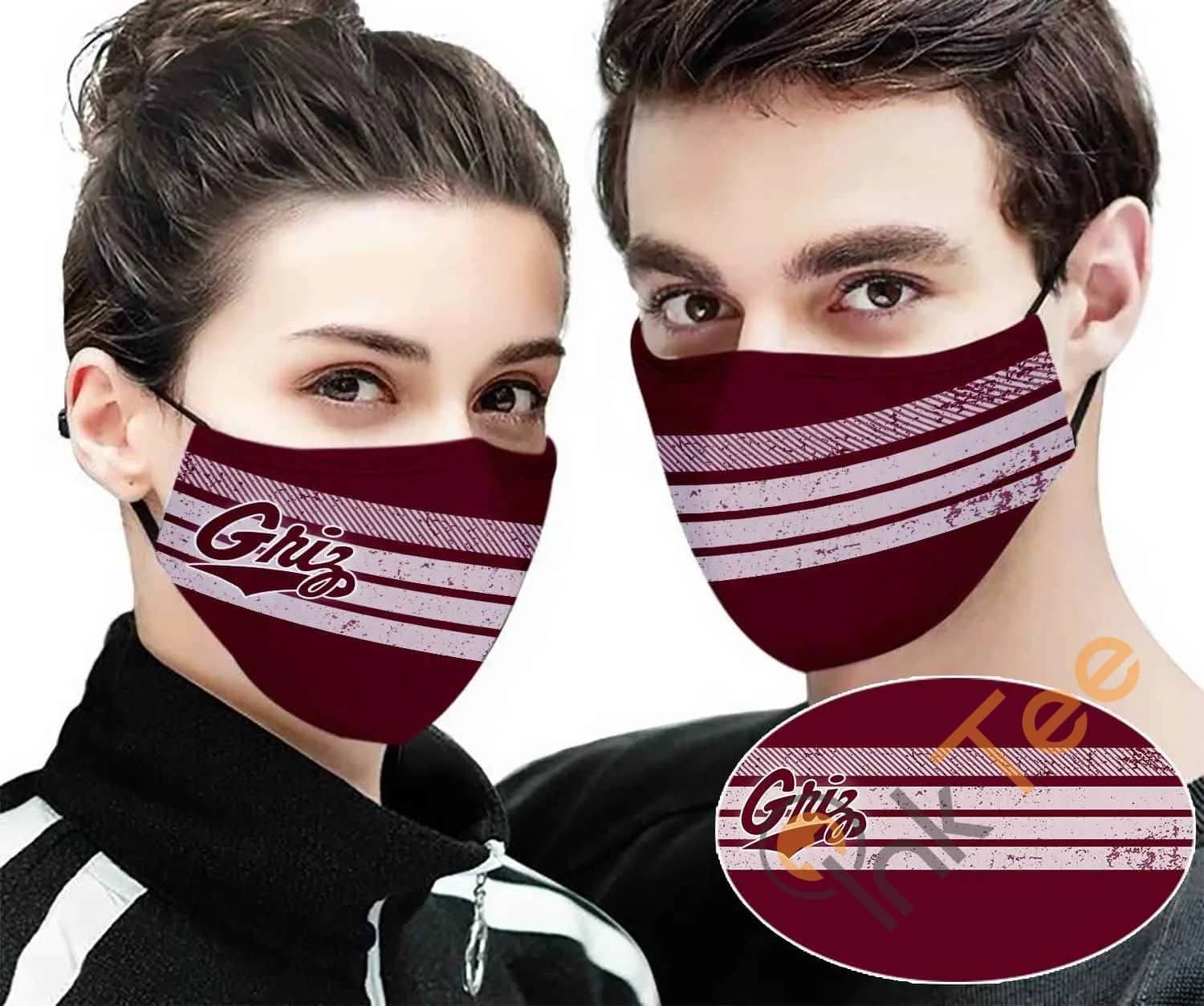 Montana Grizzlies Colour Sku 12 Amazon Best Selling Face Mask
