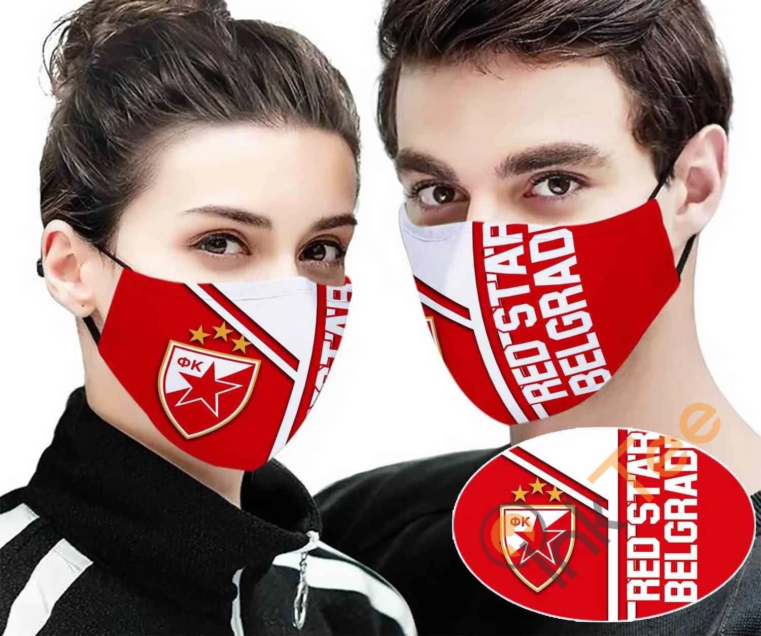 Red Star Belgrade Sku 2241 Amazon Best Selling Face Mask