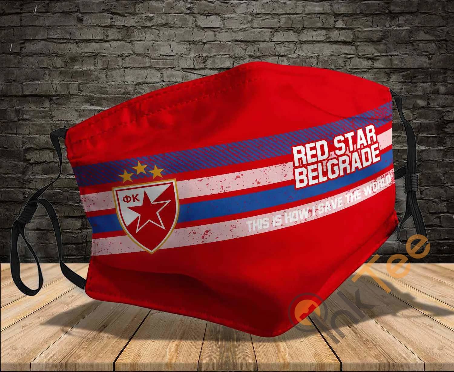 Red Star Belgrade This Is How I Save The World Sku 1431 Amazon Best Selling Face Mask