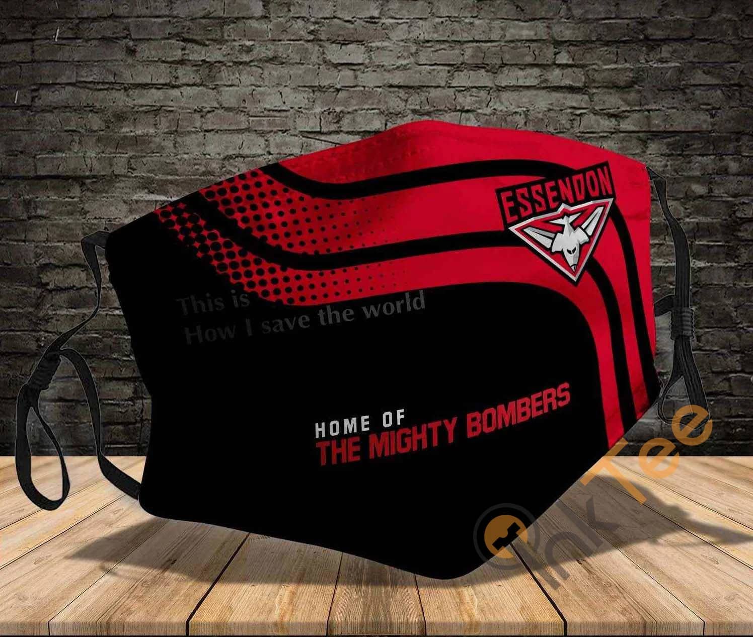 Essendon Bombers This Is How I Save The World Amazon Best Selling Sku917 Face Mask