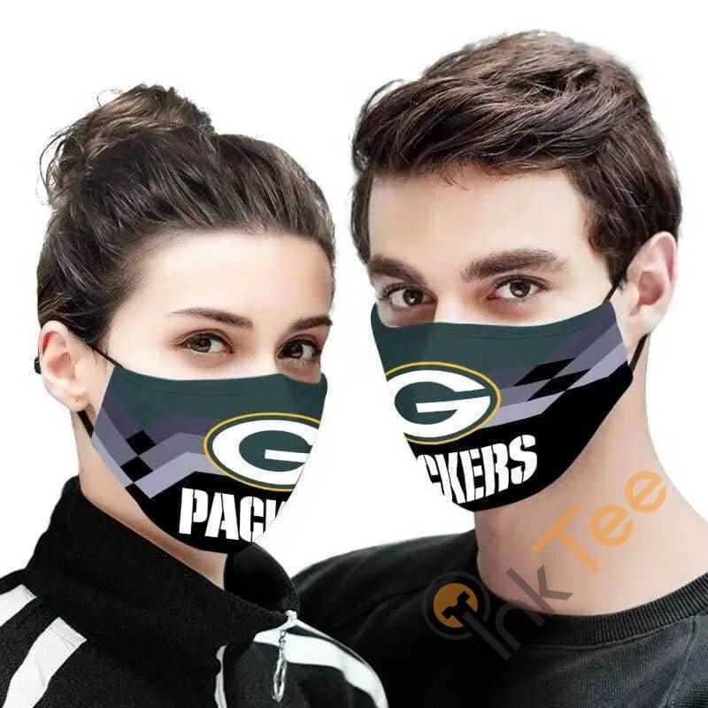Green Bay Packers Streak Nfl Amazon Best Selling Sku1091 Face Mask