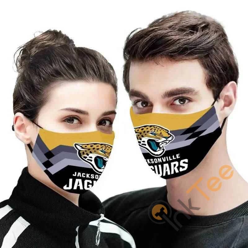 Jacksonville Jaguars Streak Nfl Amazon Best Selling Sku1275 Face Mask