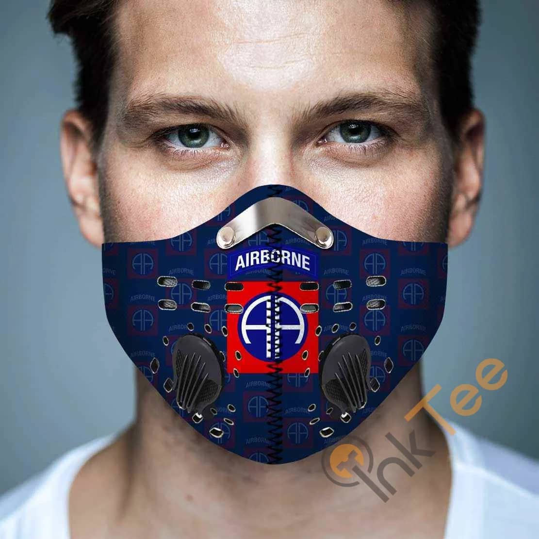 82Nd Airborne Division Filter Activated Carbon Pm 2.5 Fm  Sku 3622 Face Mask